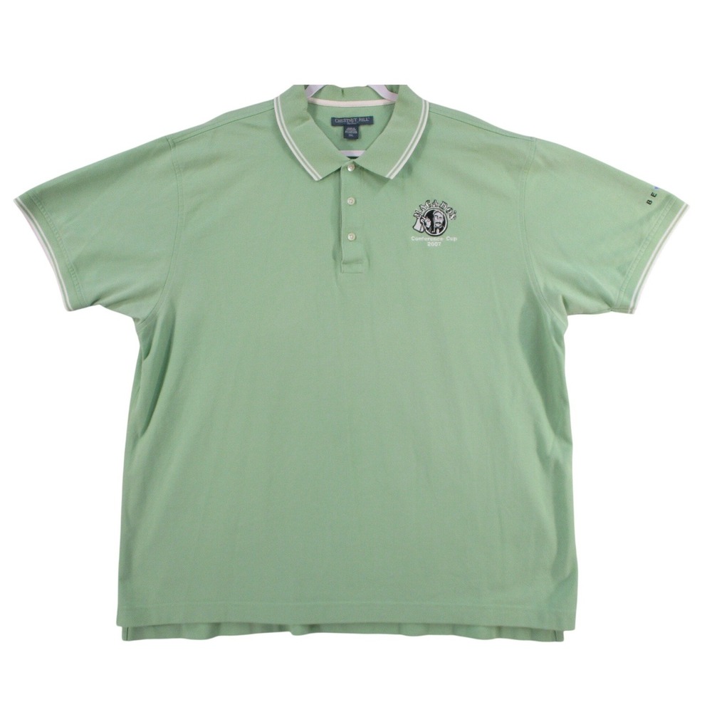 Chestnut Hill Mens 3XL Green Macanudo Conference Cup 2007 Polo Shirt 110324-001